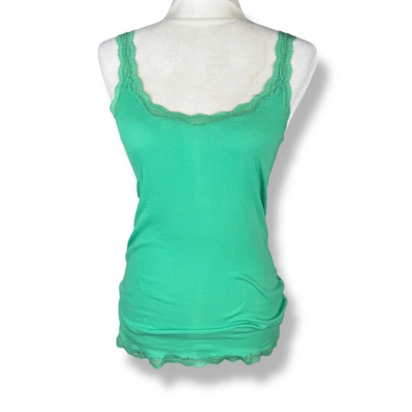 Y2K American Eagle Tank Top Womens Size Medium Green ASO Elena Gilbert Alt Color - Picture 1 of 14